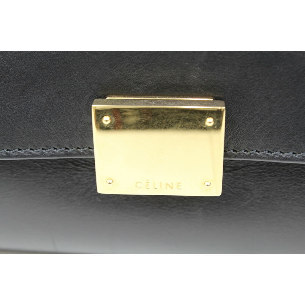 CELINE Trapeze Handbag Black Beige - Picture 6 of 7